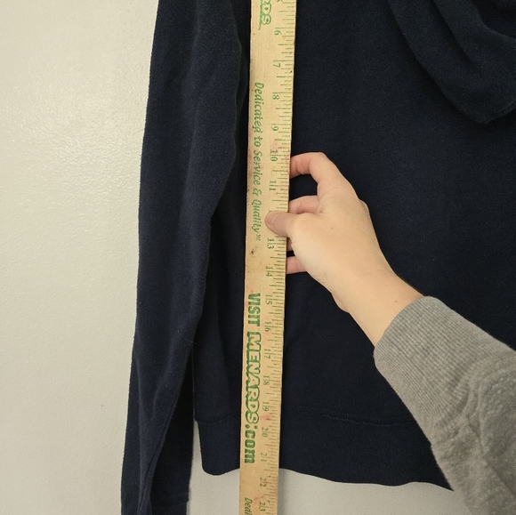 Aeropostale Sequin Bling Hoodie Small Dark Navy Blue & Pink Iridescent Sequins - Picture 10 of 10